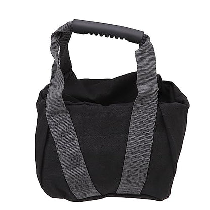 Workout Sandbag Tear with Ergonomic Handle, Canvas Weightlifting Sandbag for Fitness Exercise, Adjustable 0-25 lbs Fillable Training Bag for Home Gym and Outdoor Use