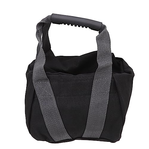 Workout Sandbag with Ergonomic Handle, Tear 12oz Canvas Weightlifting Sand Bag for Fitness Training, Adjustable 0 25lbs Kettlebell Sandbag for Home Gym and Outdoor Exerci