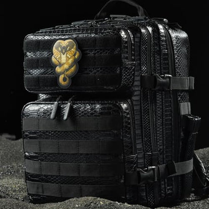 WOLFpak 35L Athletic Gym Backpack (King Cobra) - Durable 1000D Waterproof Oxford Material with MOLLE Webbing, Laptop Pocket & Dual Cup Holders, Durable Fitness/Travel/Military Daypack - color: King Cobra