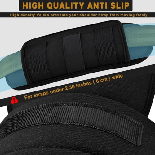 ZINMARK 2Pcs Tactical Shoulder Pad, Ultra-Thick Comfort Cushion for Vest Straps, Backpacks, Breathable & Shock-Absorbing,Black - color: Black