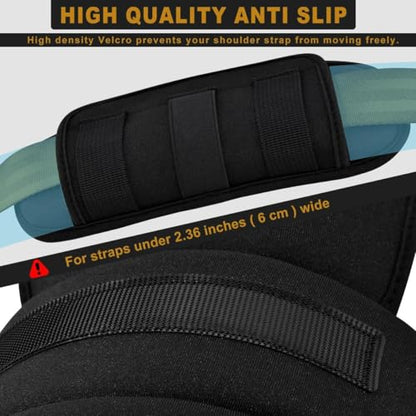 ZINMARK 2Pcs Tactical Shoulder Pad, Ultra-Thick Comfort Cushion for Vest Straps, Backpacks, Breathable & Shock-Absorbing,Black - color: Black