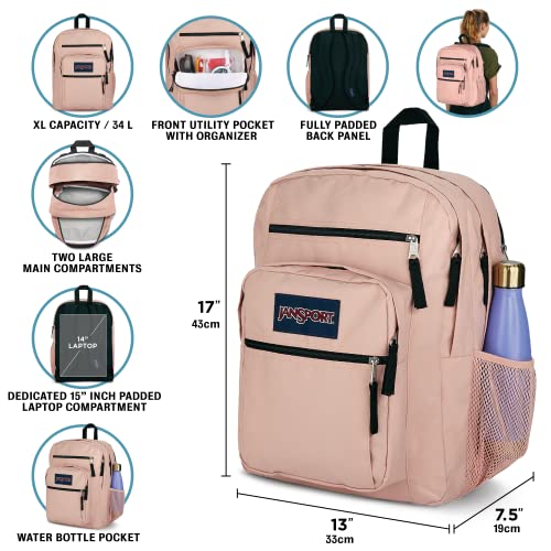 JanSport Laptop Backpack - Computer Bag with 2 Compartments, Ergonomic Shoulder Straps, 15” Laptop Sleeve, Haul Handle - Cargo Green - color: Cargo Green