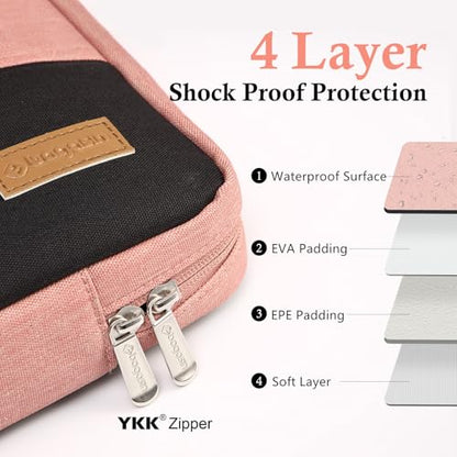 bagasin 14 Inch Laptop Sleeve Case Computer Bag for MacBook HP Lenovo Dell ASUS Acer Chromebook - color: Pink, size: 14