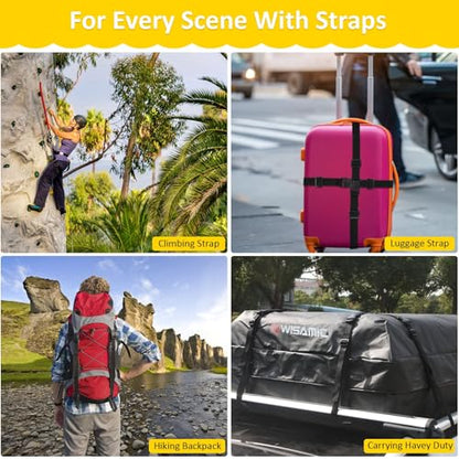 6 Pcs Quick Side Release Buckle, 12 Pcs Tri-Glide Slide、 6 Pcs Metal D-Rings,Dual Adjustable, No Sewing Required Suitable for 2 inch Wide Nylon Webbing (2 inch Buckle Combo Set) - color: 2 Inch 6 Pc Buckle Combo Set