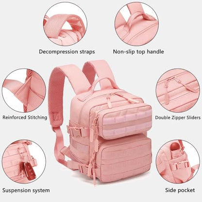 9L Mini Backpack for Men and Women, Small Backpack for Gym Hiking Travel Sports Running (Pink) - color: 9l-pink