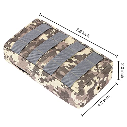3 Pack Molle Pouch Combo Water Bottle Pouch Holder Tactical Molle Pouches Compact Utility Waist Bag Pack - color: Combo A:ACU