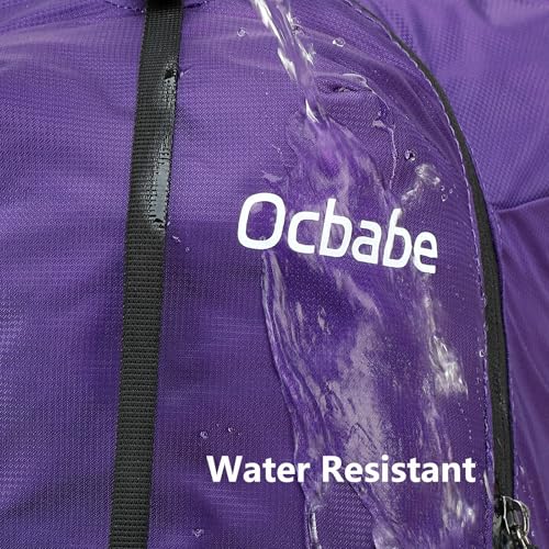 Ultra Lightweight Foldable Backpack,Water Resistant Small Packable Hiking Daypack Outdoor Camping Travel Bag - color: Purple, size: 15l