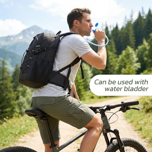 TILYMOL Hydration Hiking Backpack with 2L Water Bladder - Lightweight Waterproof Outdoor Camping Backpack/Water Backpack, Hiking Daypack with Hydration System for Hiking, Travel, Running, Biking