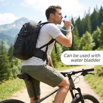TILYMOL Hydration Hiking Backpack with 2L Water Bladder - Lightweight Waterproof Outdoor Camping Backpack/Water Backpack, Hiking Daypack with Hydration System for Hiking, Travel, Running, Biking