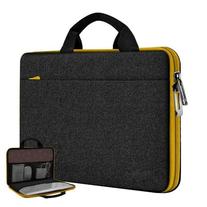 Hseok Laptop Case for MacBook Pro 14 inch TSA Sleeve Handbag,Black-Yellow - color: Black-yellow