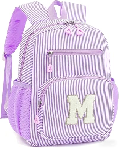 Mini Toddler Backpack for Girls 2-4, Cute Personalized Preschool Kindergarten Backpack for Kids Birthday Gifts (Purple M) - color: Purple, size: Mini-12"H(not fit folder）, style: M