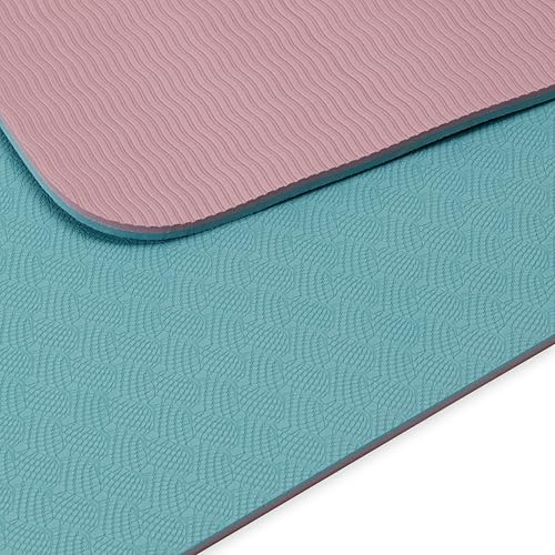 Gaiam TPE Yoga Mat — 6mm Thick, Dual-Texture Non-Slip Surface, Sweat-Resistant & Eco-Friendly | Hot Yoga, Pilates & Floor Workouts | 68" x 24"