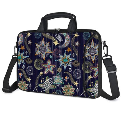 RICHEN 10 inch Messenger Bag Carrying Case with Handle Accessory Pocket Fits 7 to 10-Inch Laptops/Notebook/Kids Tablet (7-10.2 inch, Stars) - color: Stars, size: 7-10.2 inch
