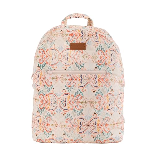 Maison d' Hermine Backpack for Women Men Cotton Shoulder Multipurpose Rucksack with Small Pouch Lightweight Multi Pocket Bag for Travel Work Beach Perfect for Spring Summer (Oris - Beige) - color: 64 - Oris - Beige