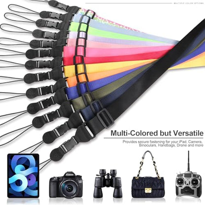FIEIL Universal Shoulder Strap, Sandwich Mesh Padded Neck Lanyard, Replacement Comfortable Bag Strap for Camera, Cellphone Tablet,iPad, Laptop, Luggage Bag, Binocular(Rainbow Heart) - color: Rainbow Heart