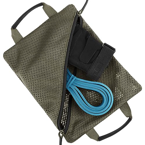 PETAC GEAR Tactical Storage Mesh Pouch Set,Insert Modular Utility Admin Pockets,Travel Organizer EDC Bag - color: Ranger Green -BK