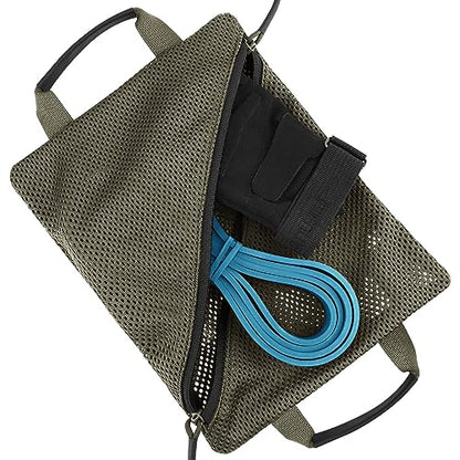 PETAC GEAR Tactical Storage Mesh Pouch Set,Insert Modular Utility Admin Pockets,Travel Organizer EDC Bag - color: Ranger Green -BK