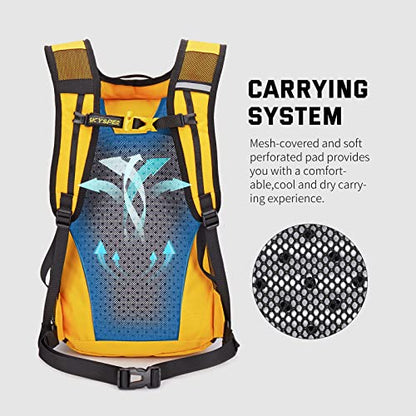 SKYSPER Small Hiking Backpack, 20L Lightweight Travel Backpacks Hiking Daypack for Women Men - color: Lantc20-yellow, size: 20l