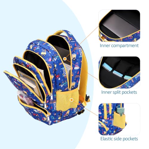 abshoo Lightweight Car Kids Backpack For School Boys Elementary Kindergarten Bookbag School Bags (Car) - color: Car