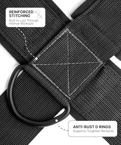 DMoose Fitness Neck Harness for Weight Lifting - Soft Padded Head & Chin Strap with 30" Heavy Duty Steel Chain - Neck Exerciser, Trainer & Strengthener to Support Injury Recovery and Intense Workouts - color: Black