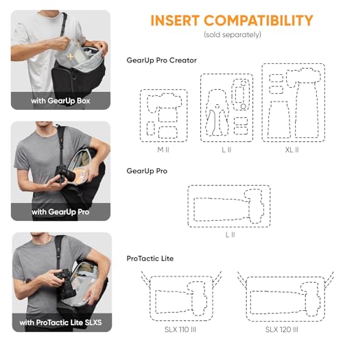 Lowepro ProTactic Lite BP 150 AW III Laptop Backpack, Top and Side access, Professional Camera Bag, DSLR/Drones/Mirrorless, Up to 14" Laptop, Rain Cover, for Photographer, Videographer, Volume 25L - style: Bp 150 Aw III