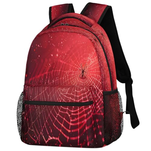 Spiders Web Laptop Backpack for Women 17 inch Backpacks Lightweight Computer Bag Rucksack Casual Daypack Work Travel - color: Multicolor-1
