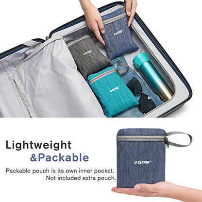 G4Free 10L/15L Hiking Backpack Lightweight Packable Hiking Daypack Small Travel Outdoor Foldable Shoulder Bag - color: Dark Blue, size: 15L
