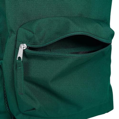 JanSport Cross Town Backpack 17" x 12.5" x 6" - Simple Bag for Everyone with 1 Main Compartment, Front Utility Pocket - Premium Class Accessories - Deep Juniper - color: Deep Juniper