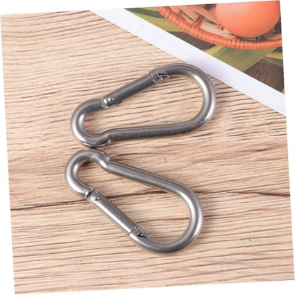 2Pcs Silver Stainless Steel Ceiling Wall Mount Brackets for Suspension Trainers with Hooks Heavy Duty Anchor Mounts for Hammock Installation and Home Gym Wall Anchors Supports Up