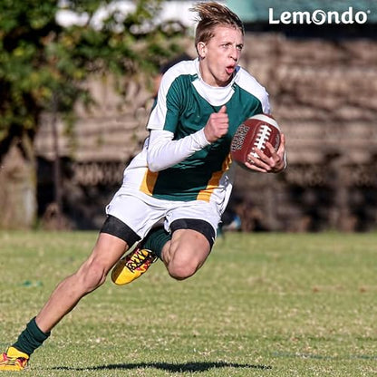 PassCatch Training Football, Enhance Passing Catching Skills, Official & Youth Size(with Pump) - style: Brown 9#(Ages 14+)