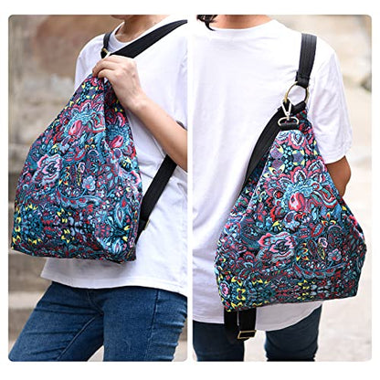 Black Butterfly Premium Backpack for Women, Bohemia Style Fashion Casual Daypack Backpack, Small Backpack Purse (03-blue) - color: 03-blue
