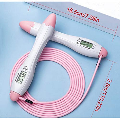 Jump Rope Digital Counter for Indoor/Outdoor Fitness Training Boxing Adjustable Calorie Skipping Rope Workout for Women,Men - size: E