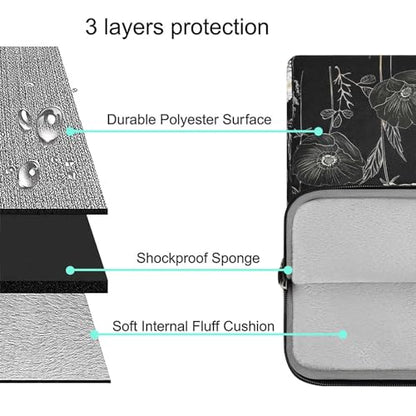 MOSISO Laptop Bag for Women 15.6 inch, 15-16 inch Computer Bag Compatible with MacBook Air 15 inch/Pro 16 inch, HP Dell Lenovo Asus Notebook, Laptop Messenger Shoulder Sleeve with Strap, Retro Flower