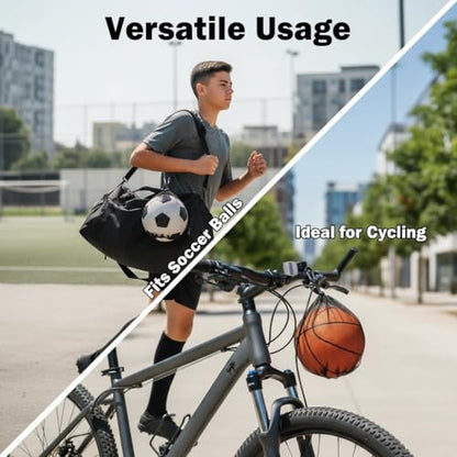2-3-4 Pack Single Ball Bag for Basketball Soccer Volleyball,12x10 Inch Mesh Storage with Zipper Pocket,Portable Adjustable Drawstring Ball Bag with Hanging Clip Fits Most Backpacks - color: Black-3P