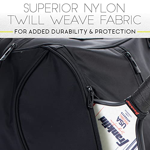 Franklin Sports Pickleball Bags - Sling Bag - Duffle Bag - Backpack for Paddles, Pickleballs + Accessories - Elite Nylon Fabric - Pickleball Equipment Bag for Men + Women - Black - style: Elite Hybrid Backpack