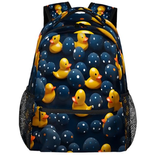 Pardick Cute Ducks Backpacks Travel Backpack for Women Men Waterproof Bookbag Laptop Backpack with Compartment Traveling Back Pack for Work, Sport, Gym - color: Duck