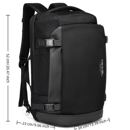 Kamlui Laptop Backpack for Men 17-inch Travel- Computer Case Laptop Bag Large Capacity Business Weekender Satchel Purse Fashion Black - color: Black-500