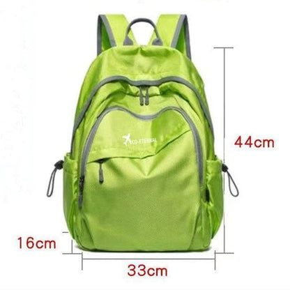 Geboldil Men's and women's waterproof backpack traveling backpack green3 - color: Green3