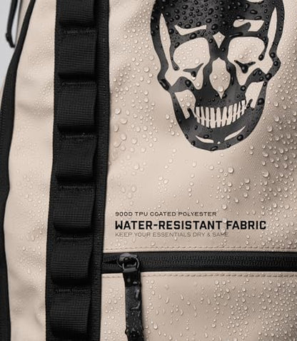 Gymreapers Gravestone 21L Backpack Travel Gym Bag Water-Resistant Lightweight Laptop Sleeve Carry On Luggage for Men & Women (Desert Sand) - color: Desert Sand