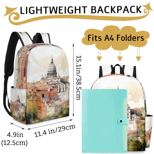 QsirBC Small Travel Backpack City Fun Style Casual Daypack Backpacks Lightweight Waterproof College Bookbags for Women Gift