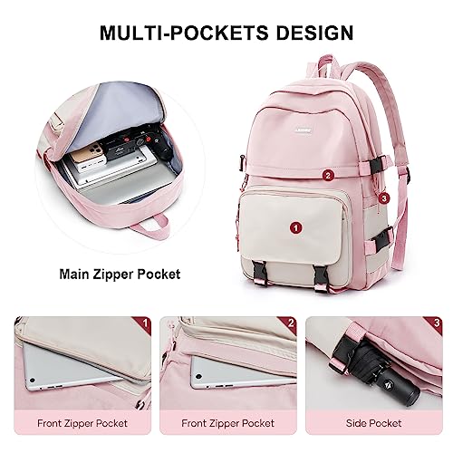 weradar Simple casual computer backpack pink - color: A4-pink