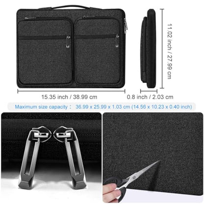 ZINZ 360 Protective Laptop Case 15" 15.6" 16" Sleeve, Water-Resistant Handbag with Straps Compatible with 16" MacBook Neo, MacBook Pro Air 16"/15", XPS 16" and Most 15" 15.6" 16" Notebooks,B01K01 - color: B01k01, size: 15"-16"