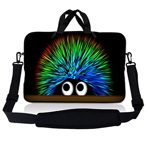 Laptop Skin Shop Neoprene Laptop Sleeve Bag Carrying Case with Handle and Adjustable Shoulder Strap Parent 2 - color: Hedgehog, size: 8 in -10.2 in