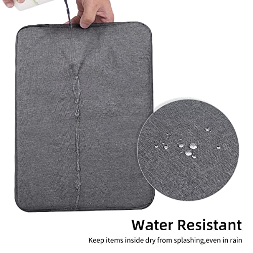 17 inch Laptop Sleeve Case for 2025 HP 17.3 Touchscreen Laptop, HP Envy 17, Pavilion 17, ASUS Vivobook 17, 17-in Water-Resistant Computer Notebook Bag - color: Space Grey