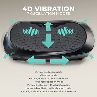 Sunny Health & Fitness Fitboard Vibration Platform Exercise Machine with Multiple Speed Settings and Vibration Modes for Multipurpose Workouts - size: 4D