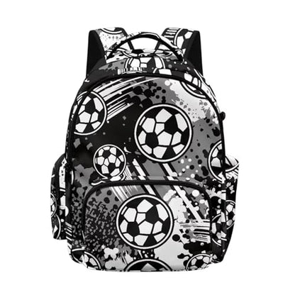 Football 17-Inch Travel Backpack Lightweight Multi-Pocket Laptop Bookbag for College Students Office Workers and Outdoor Enthusiasts - color: Football3