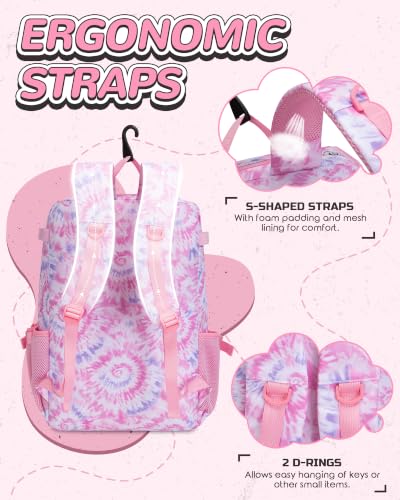 Baseball Softball Gear Bag for Boys Girls Ages 8-12 - color: Light Pink