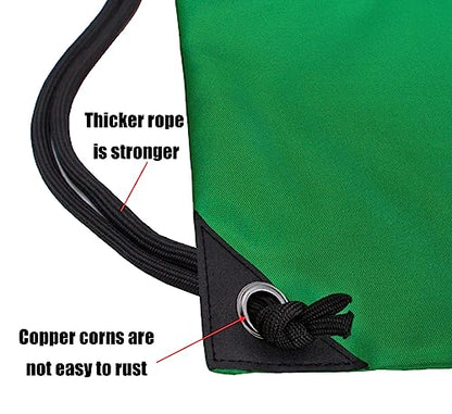 HOLYLUCK Drawstring Backpack Bag Sport Gym Sackpack - color: Gradient Green