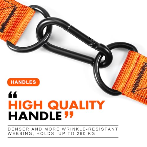 HPYGN Exercise Handle, Replacement Fitness Equipment for Pilates, Yoga, Strength Trainer, Pull Down Home Gym Red, Grey, Blue Working Out Handle - color: Orange Handles