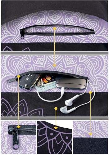 Yoga Mat Bag – Versatile Yoga Bag with Mat Straps & Storage Pockets, Holds Yoga & Pilates Mats, Lightweight & Durable - color: Lavender Bliss